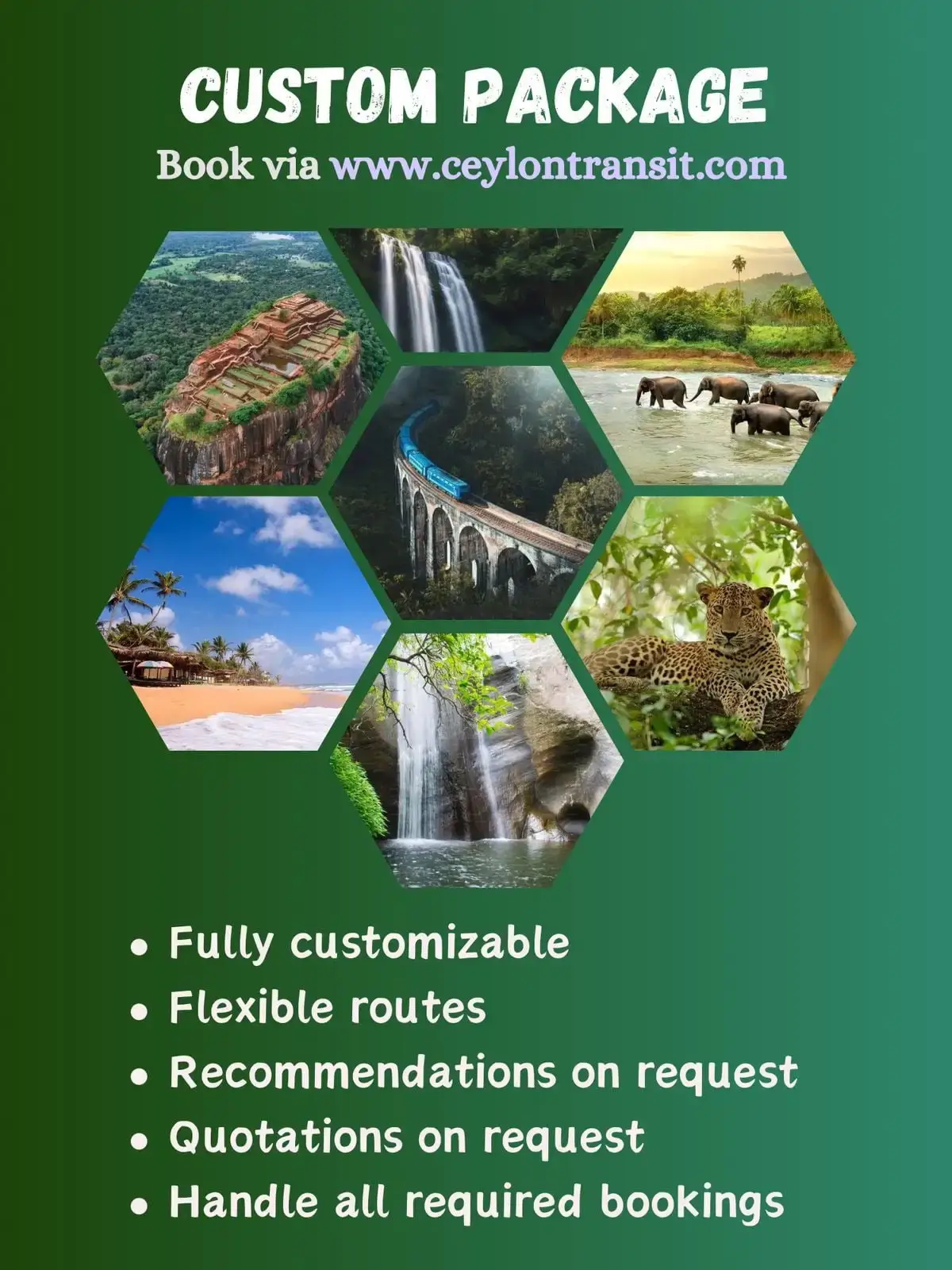 Ceylon transit travel company in Sri Lanka, Colombo | Custom tour packages